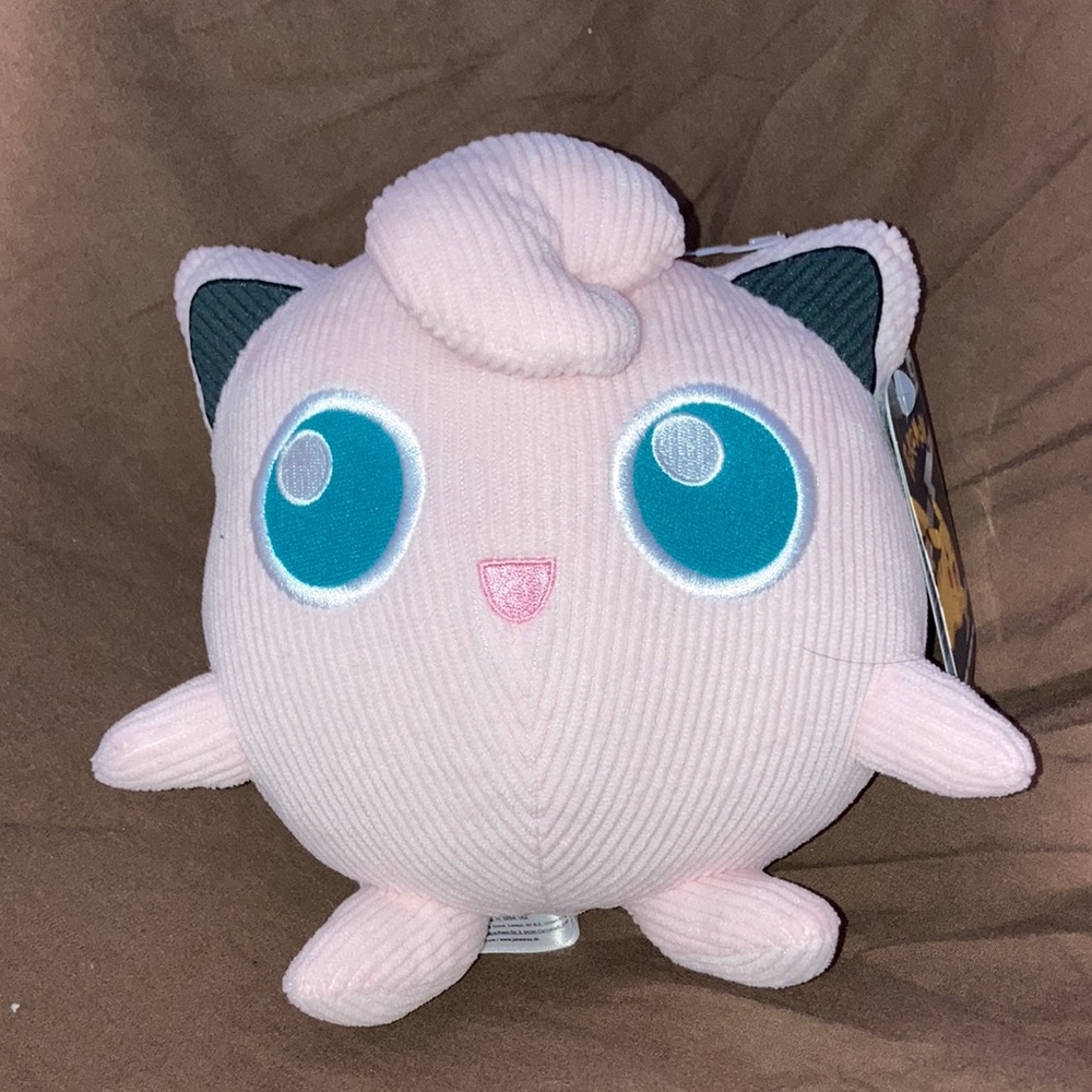 Pokemon Plush Corduroy Jigglypuff 8” NWT